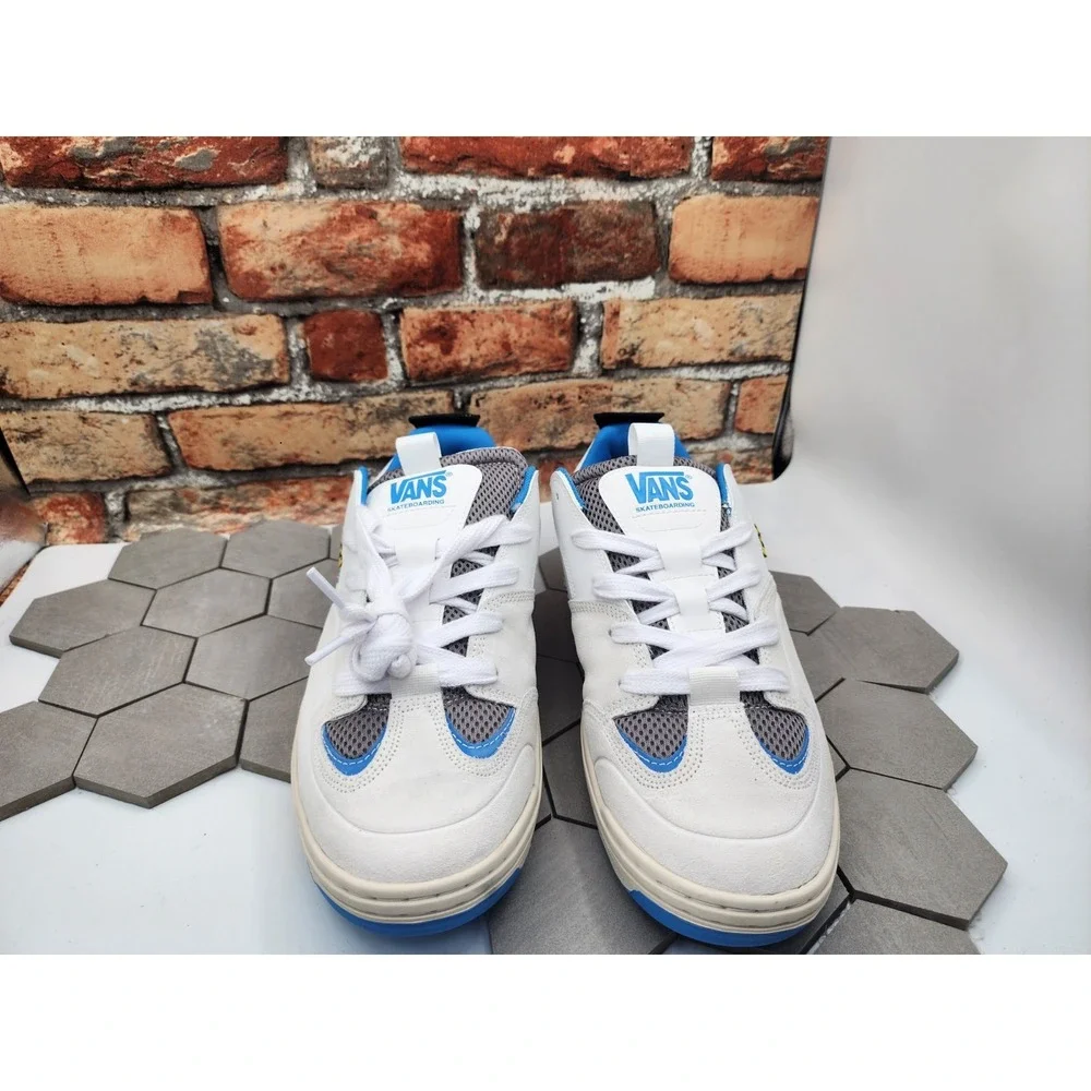 Vans Skate Mixxa Suede White Blue Chunky Men Shoes Sz 12 Retro Skateboard 2024